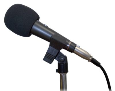 remove background static microphone