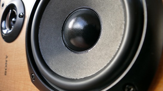 blown speaker cone